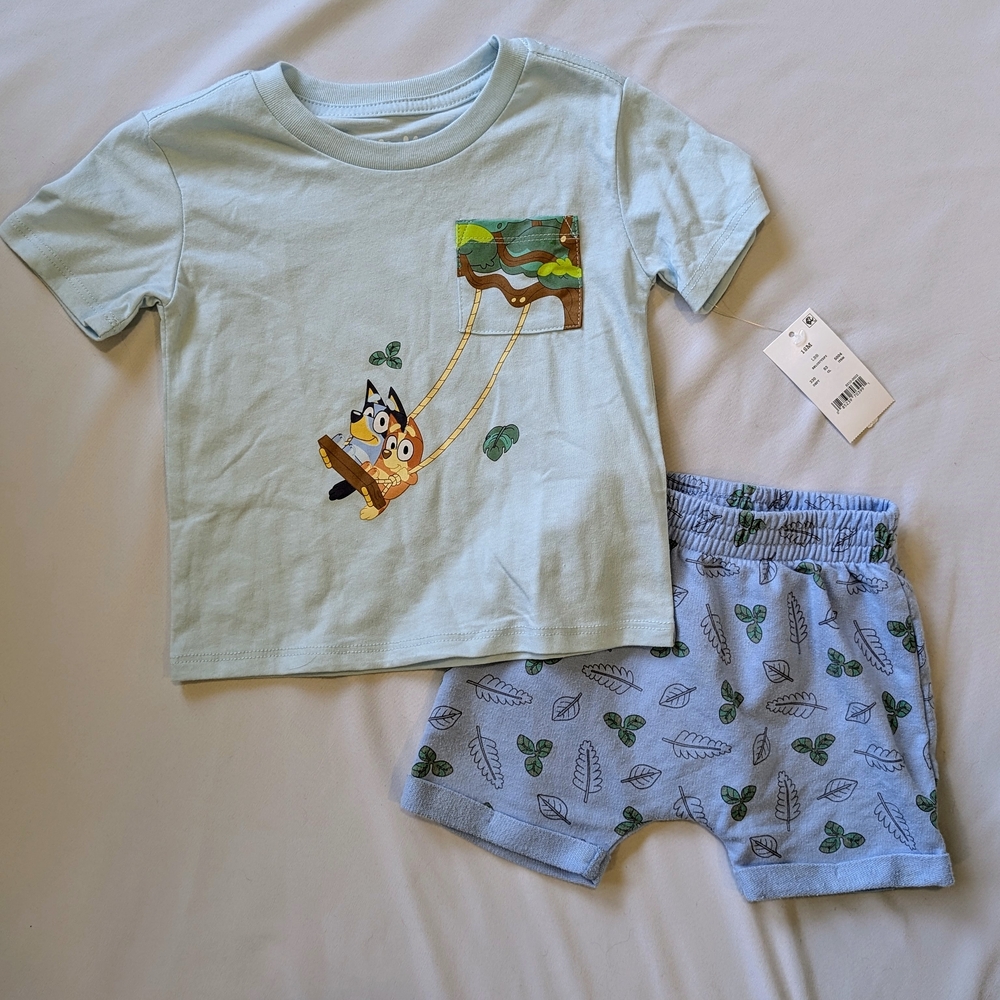Bluey Light Blue Kids' T-Shirt
